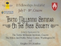 Invitation: 28th edition of The Summer Seminar